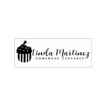 Logotipo de Script Caseiro de Cupcake de Padaria