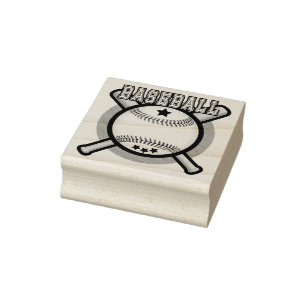 Carimbo De Borracha Logotipo do basebol