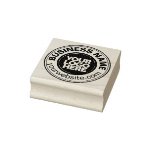 Carimbo De Borracha Logotipo Empresarial Ousado Fofo e Legal