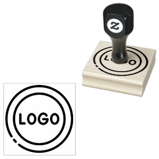 Carimbo De Borracha Logotipo Empresarial Personalizado