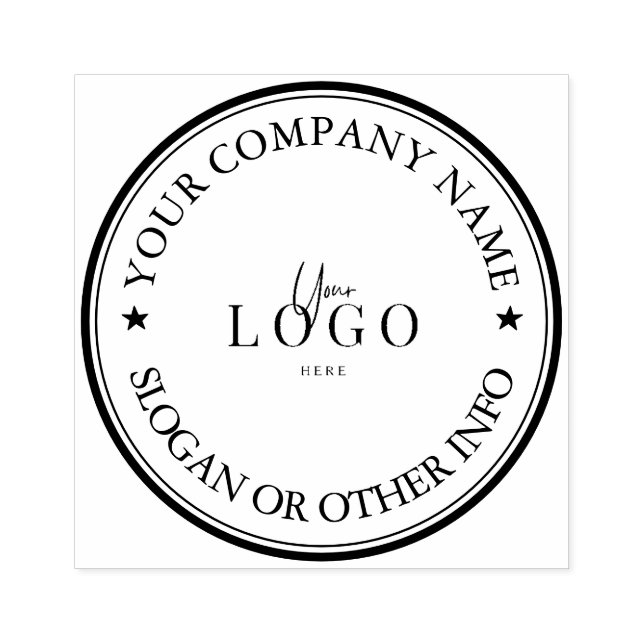 Carimbo De Borracha Logotipo Empresarial Personalizado Custom  (Impressão)