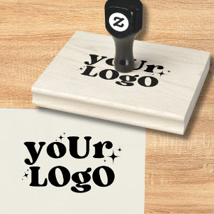 Carimbo De Borracha Logotipo Empresarial Personalizado da Empresa