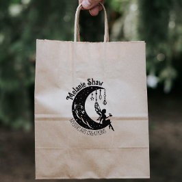 Carimbo De Borracha Logotipo Místico Elegante Personalizado, Grande