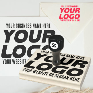 Carimbo De Borracha Logotipo para grandes empresas, nome, site, slogan