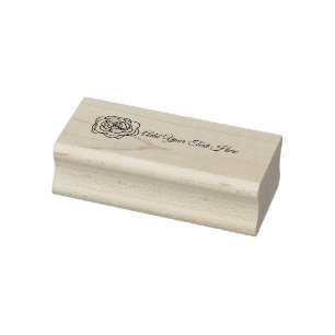 Carimbo De Borracha Logotipo para pequenas empresas do Rosa Scribble 
