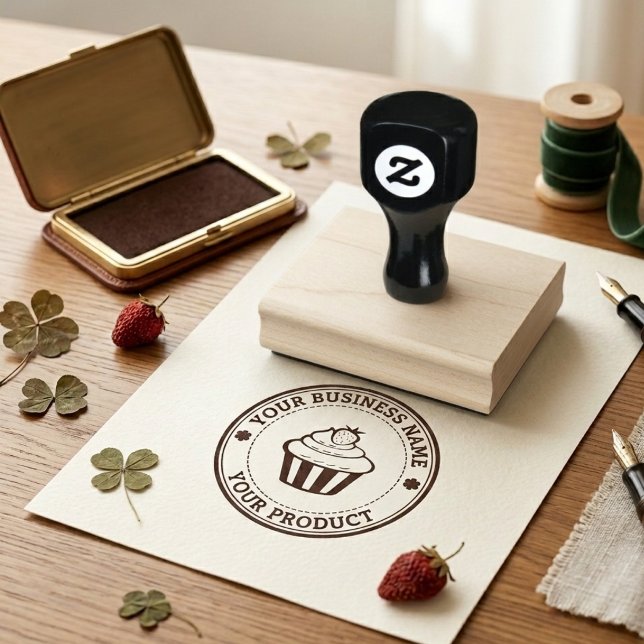 Carimbo De Borracha Logotipo Personalizado Caseiro (Criador carregado)