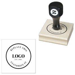Carimbo De Borracha Logotipo personalizado da empresa apenas
