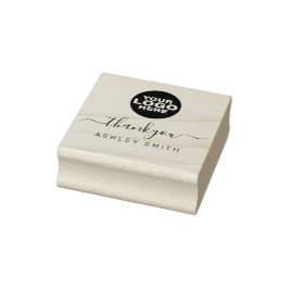 Carimbo De Borracha Logotipo Personalizado Elegante Para Empresas Obri