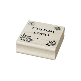 Carimbo De Borracha Logotipo personalizado floral carimbo, logotipo de