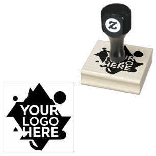 Carimbo De Borracha Logotipo personalizado grande