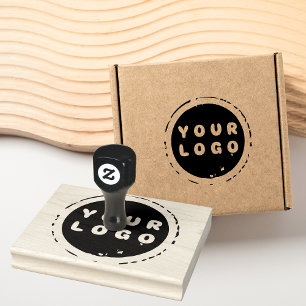 Carimbo De Borracha Logotipo personalizado grande