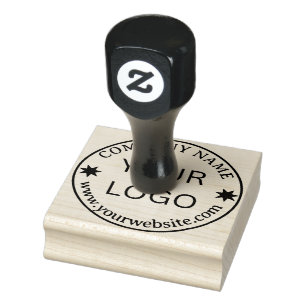 Carimbo De Borracha Logotipo Personalizado para Negócios e Design de N