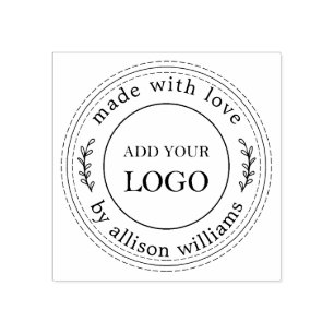 Carimbo De Borracha Logotipo Russo Homemade para Pequenas Empresas