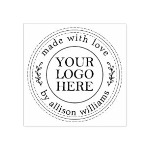 Carimbo De Borracha Logotipo Russo Homemade Small Business