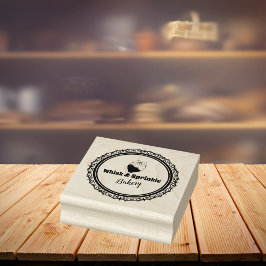 Carimbo De Borracha Loja de padaria fofa personalizada Chakes Chocolat