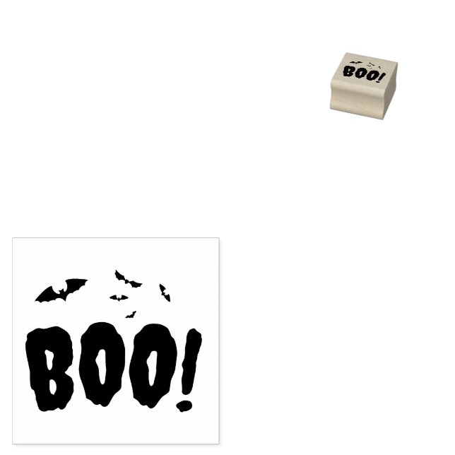 Carimbo De Borracha Lotes de Halloween e Script de Boo (Carimbado)