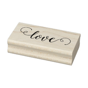 Carimbo De Borracha LOVE 1"x2,5" Carimbo/Octavia
