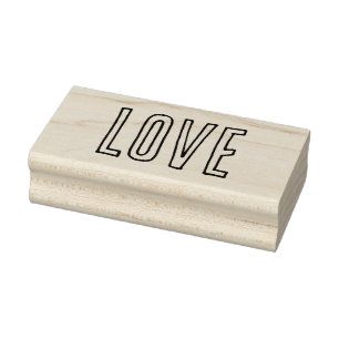 Carimbo de Borracha LOVE 1"x2,5" / Linha Bronx Sho