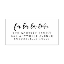 Carimbo De Borracha Love Christmas Return Address Wooden Stamp