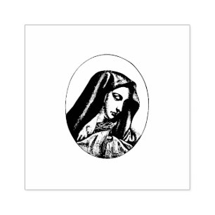 Carimbo De Borracha Mãe dolorosa Mary Mater Dolorosa