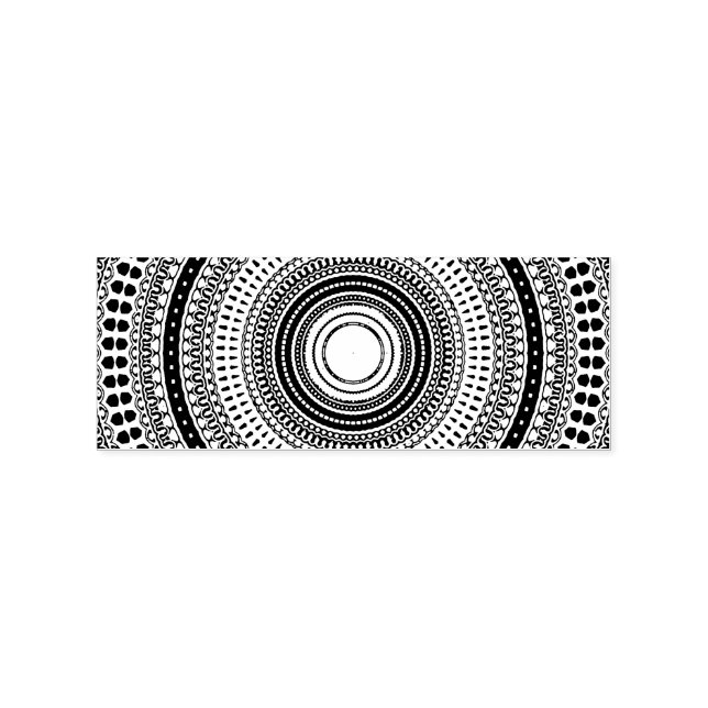 Carimbo De Borracha Mandala (Impressão)