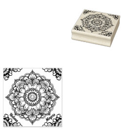 Carimbo De Borracha Mandala