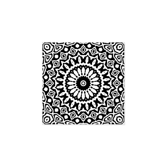 Carimbo De Borracha Mandala (Impressão)