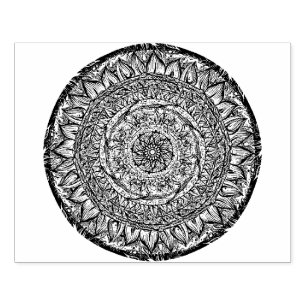 Carimbo De Borracha Mandala Nature Lover Mandalas zen