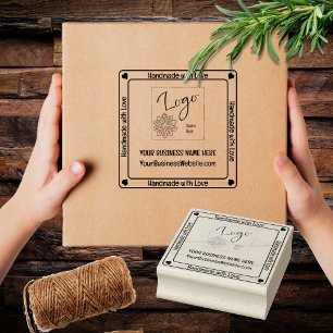 Carimbo De Borracha Manual com Promoção de Empresas do Amor - Monocrom