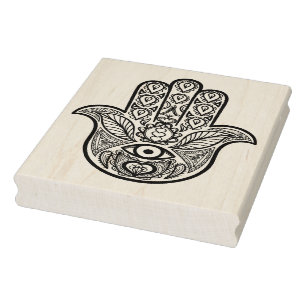 Carimbo De Borracha Mão Hamsa inspirada