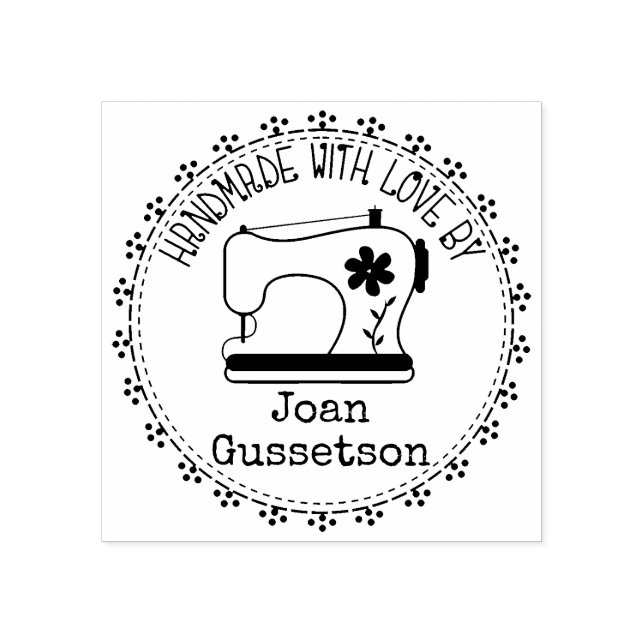 Carimbo De Borracha Máquinas de costura, costura, feita à mão, com amo (Impressão)