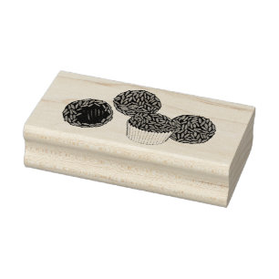 Carimbo De Borracha Marcha das Trufas de Chocolate Brasileiro Brigadei