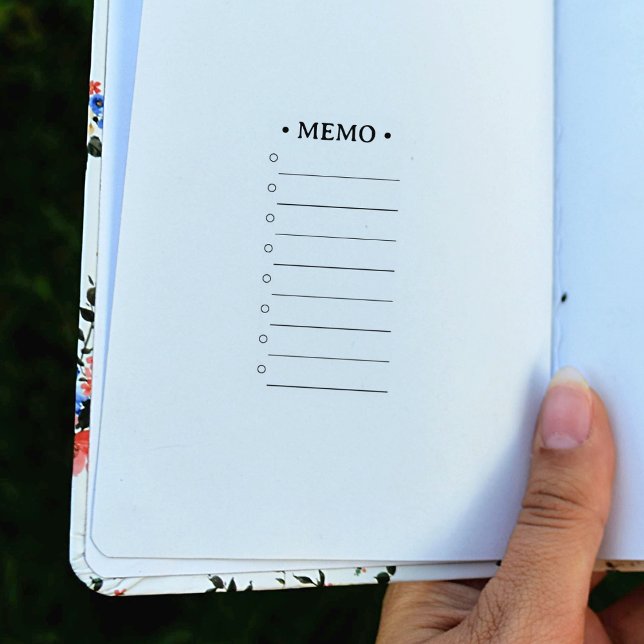 Carimbo De Borracha Memorando de Tarefas Simples (Criador carregado)