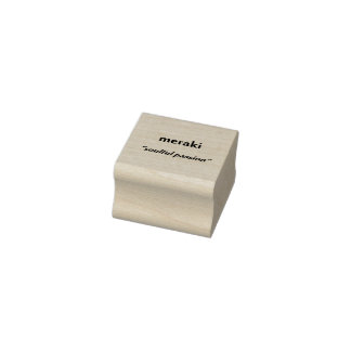 Carimbo de borracha "Meraki"