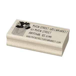 Carimbo De Borracha Mercado de agricultores, setor da Greenmarket, que