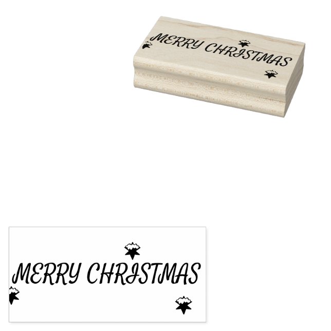 Carimbo De Borracha Merry Christmas Rubber Stamp (Carimbado)