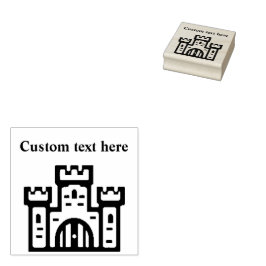 Carimbo De Borracha Mighty Castle Custom Rubber Stamp