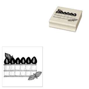 Carimbo De Borracha Mille Feuille Comida francesa Puff Framboesas de p