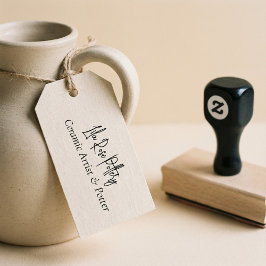 Carimbo De Borracha Minimal Business Name Script Handwritten Logo