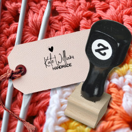 Carimbo De Borracha Minimalist Custom heart handmade by 