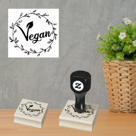 Carimbo De Borracha Minimalista Vegano