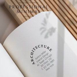 Carimbo De Borracha Mínimo de Endereço de Retorno de Negócios