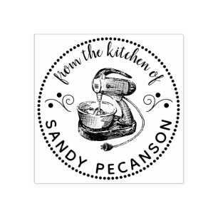 Carimbo De Borracha Misturador de safras personalizado da cozinha de