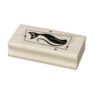 Carimbo De Borracha MOD Moderno MCM de Cat MidCentury Legal da Estrela