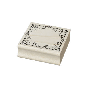 Carimbo De Borracha modelo coloca o seu nome como vitrinas de flores e