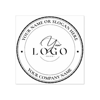 Carimbo De Borracha MODERNO BUSINESS Personalizado Endereço de Logotip