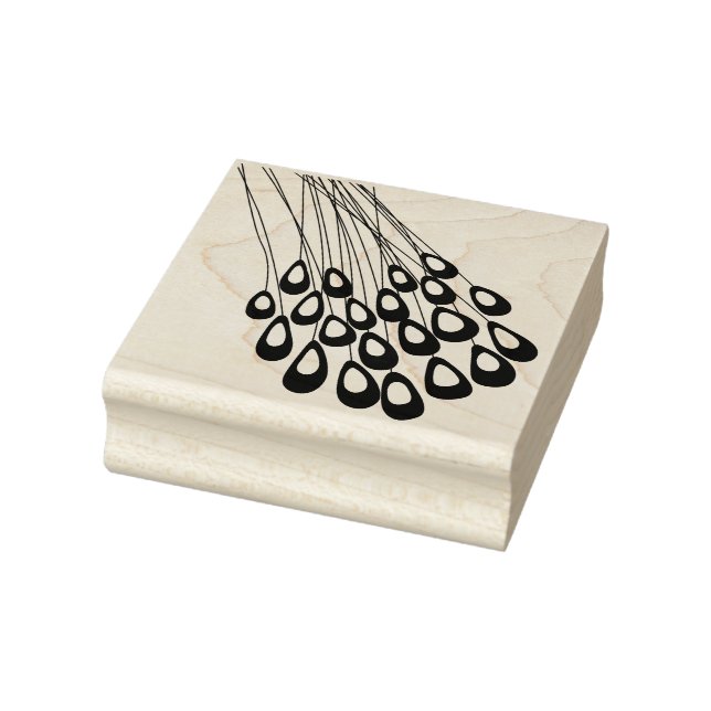 Carimbo de Borracha Moderno da Pena de Peacock Est (Carimbo)