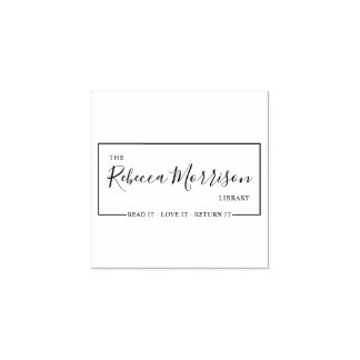 Carimbo De Borracha Moderno Lê-Lo Adorava-O | Biblioteca Personalizada