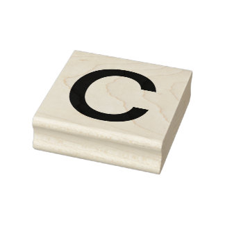 Carimbo De Borracha Monograma adicionar letra alfabeto alfabeto simple