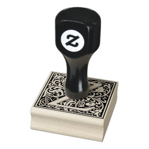 Carimbo De Borracha Monograma - Letra Z Decorativa